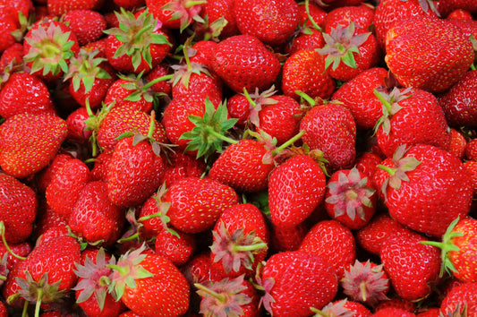 A photo of  organic strawberries sourced in South Africa