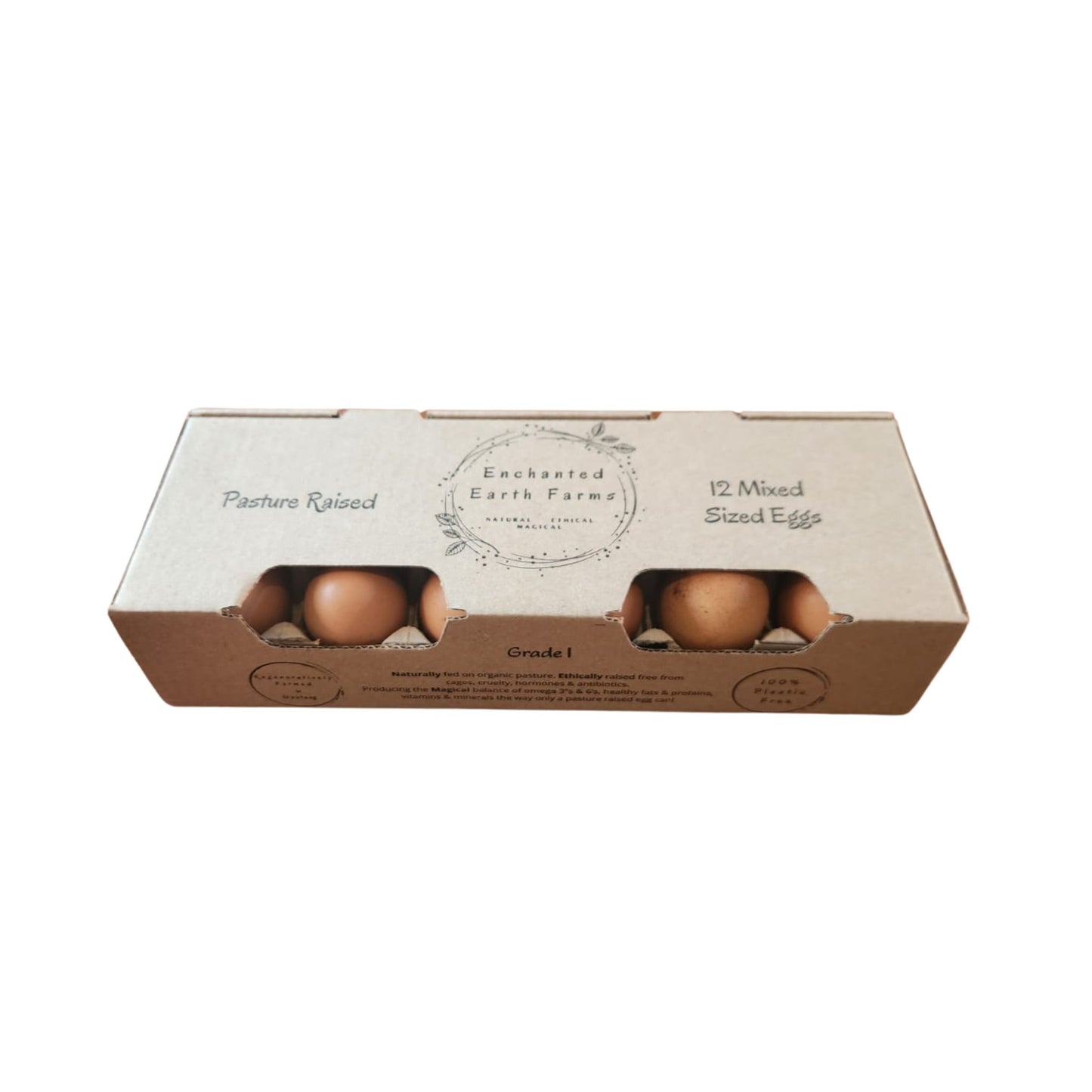 12 Organic Pasture Raised Eggs