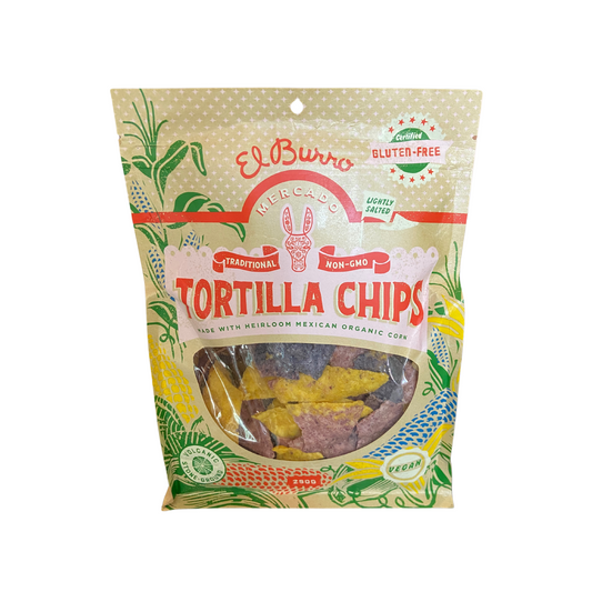 250g Organic Rainbow Heirloom Corn Tortilla Chips